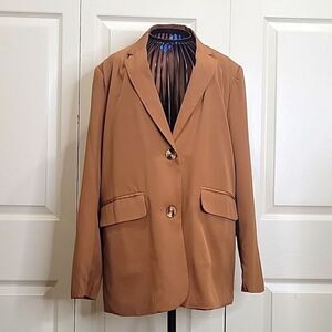 PAPERMOON Cinnamon Lightweight Oversized Blazer Size Small